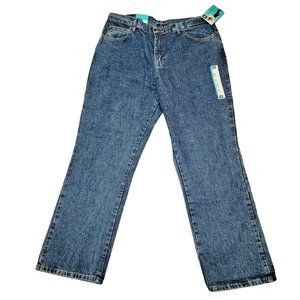 Lee Relaxed Fit Livia Blue Jeans Straight Leg Regular Fit Womens 16 NWT
